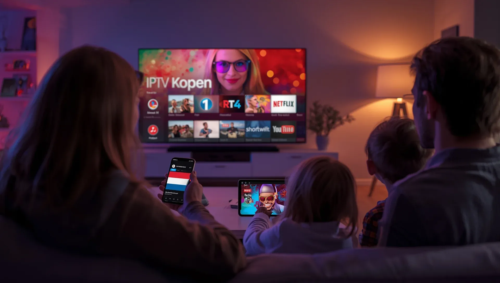 Premium 4K home theater streaming setup for best IPTV USA experience